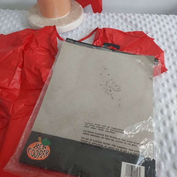 Vintage Ben Cooper Halloween Gypsy Costume Kids Size Tiny Tot (3-5) 1989 Vinyl - Picture 4 of 14